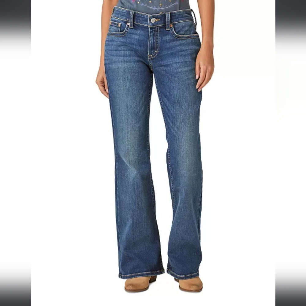 Lucky Brand Jeans Dungarees Gene Montesano Low Rise Flared Regular Length.